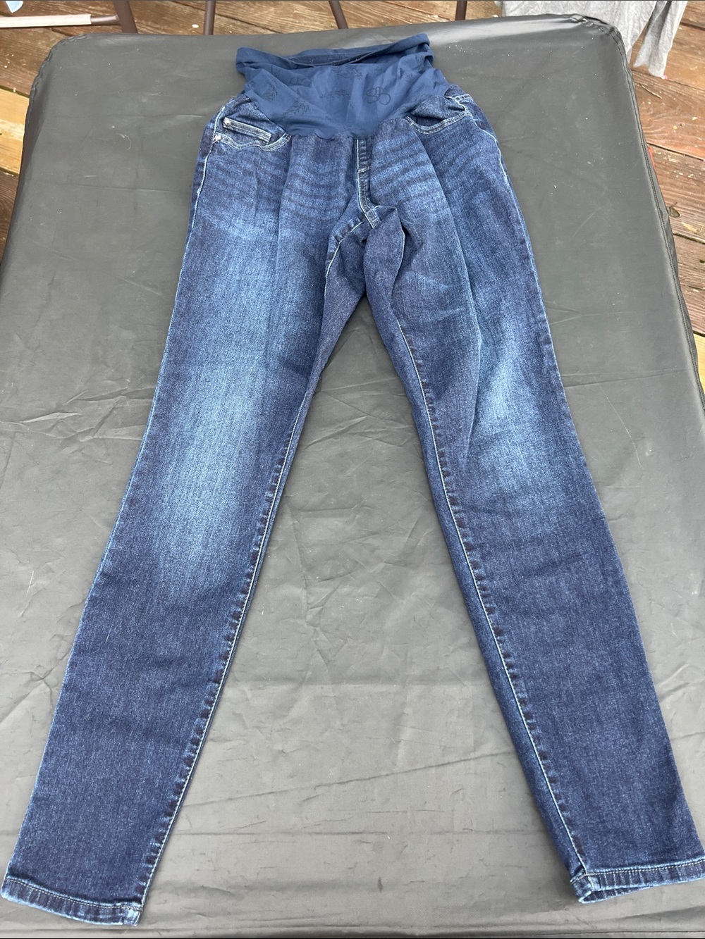 Jessica Simpson Navy Blue Skinny Maternity Jeans